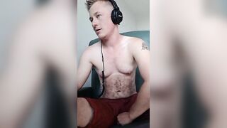 Hairy FTM Cums HARD Edging To Porn!! Licks Feet And Shoves His Own Dick Inside His Creamy Cunt.