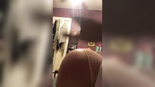 Tinder slut spanked with belt