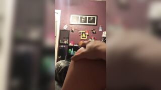 Tinder slut spanked with belt