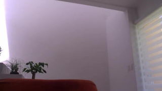 Hidden camera in the room with Mexican horny street babe