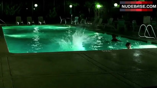 Leven Ramin Jumped into Pool in Bikini – Chasing Mavericks