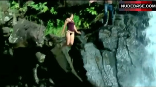 Evangeline Lilly Swims in Underwear – Lost