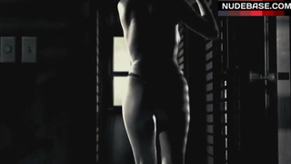 Carla Gugino Topless in Thong Panties – Sin City