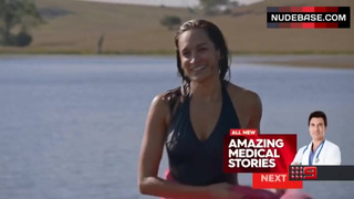 Nicole Da Silva in Wet Swimsuit – Doctor Doctor