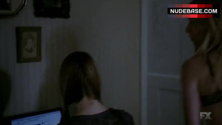 Emma Roberts in Leopard Lingerie – American Horror Story