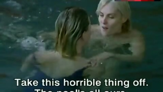Isild Le Besco Lesbian Scene in Pool – Backstage