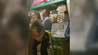 Boss caught fucking employee in storage room