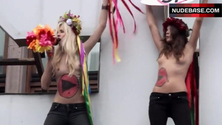 Inna Shevchenko Exposed Boobs – I Am Femen