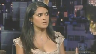 Salma Hayek in Late Show with David Letterman