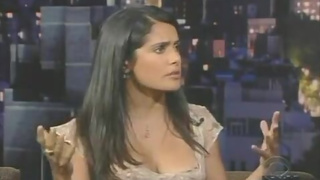 Salma Hayek in Late Show with David Letterman