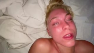 Choking A Blonde Bitch During Sex