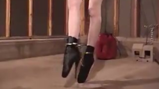 Charlotte's self bondage adventure - Ballet boots