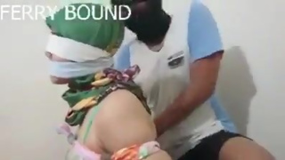 jilbab bondage with underwear
