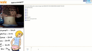 Lizzy flashes tits for omegle game
