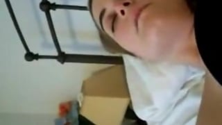 Hairy teen self filmed masturbation session