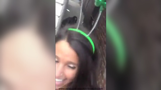Drunk Girls Street Piss Caught on Camera by Friend