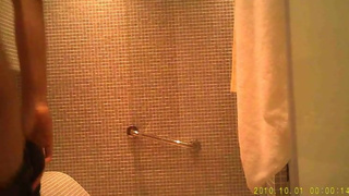 Spycam Exposes A Hot Chick Step In The Shower