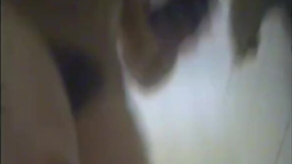 Hairy Woman caught naked on Hidden Cam in bathroom