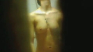 Hot College Teen in Shower Caught on Hidden Camera
