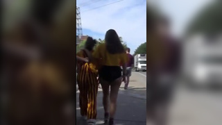 Candid Fat Ass Slut Walking Caught on Spy Camera