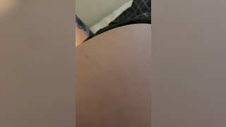 Anal training passed out wife