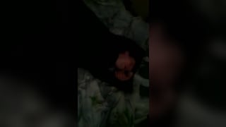 Girl pulls sleeping mans pants and boxers down