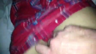 Passed out wife has hairy pussy played with