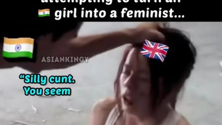 White Feminist Punished by Misogynistic Desi Man