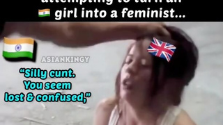 White Feminist Punished by Misogynistic Desi Man