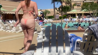 wife fat ass pool