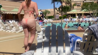 wife fat ass pool