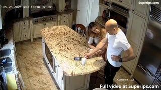 IPCAM – Slavic couple has sex in the kitchen