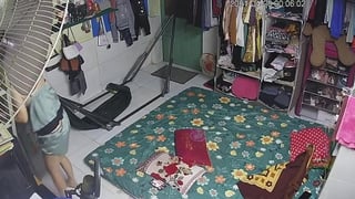 Bedroom camera hacked exposes girl tits
