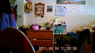 Girl Changing Caught on Hidden or Hacked Camera