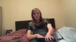 RAT webcam - Young white blonde girl masturbates