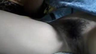 Claim: Teen shows wet hairy pussy on cam