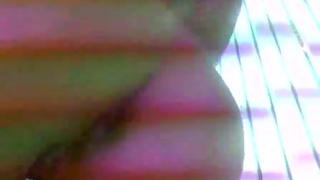 tanning bed lollipop insertion and licking (claim)