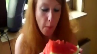 Redhead Pees on Watermelon & Eats it (Claim)