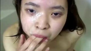 Submissive Asian made to drink Piss (Claim)