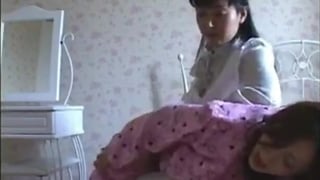 Asian teen spanked by maid
