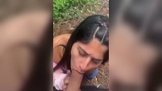 Latina teen showing her huge boobs and sucking