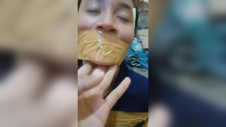 Indo Girl gagged Short Video