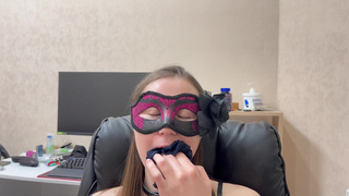 Selfgagged on camera