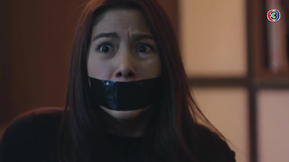 Thai Girl Black Tape Gagged