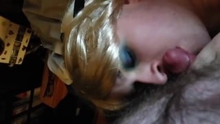 Sissy Takes a Facial from Big Cock Bareback
