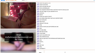 Omegle Cheats on boyfriend and cums for big dick
