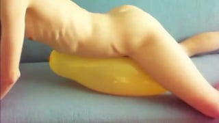 Twink Humps Yellow Balloon to Cum