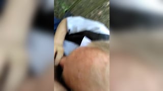 Old Man Sucks Young Cock Outdoors