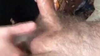 Older man gives an amazing blowjob to a big cock