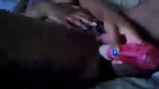 Ebony Girl Uses Sex Toy on Webcam